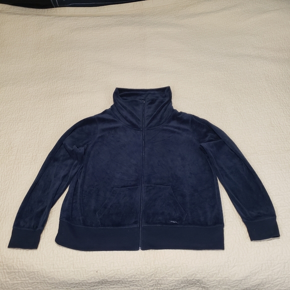 Calvin Klein velour track jacket size 3XL - Picture 2 of 6